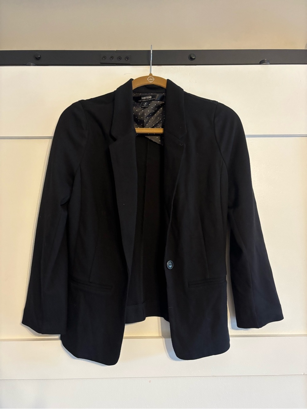 Kensie Black Single-Button Women's Blazer